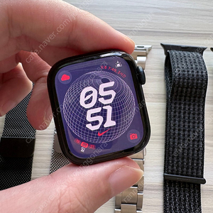 애플워치7 41mm 미드나이트 알루 미드스포츠밴드 gps