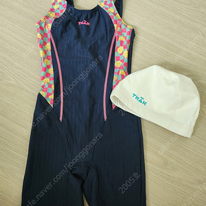 티막 여아동 수영강습 수영복 수모 일괄