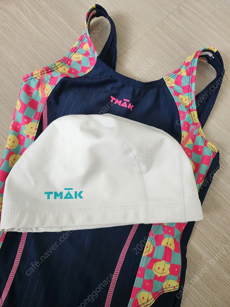 티막 여아동 수영강습 수영복 수모 일괄--2