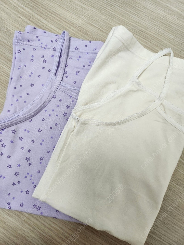 탑텐키즈 여아 에어리즘 끈나시 속반바지 두 벌 일괄판매--2