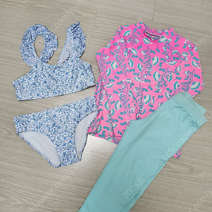 여아동 7세~8세 수영복 래쉬가드 일괄 판매