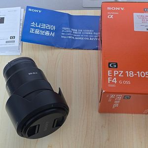(소니 정품) E PZ 18-105mm F4 G OSS 렌즈 판매합니다