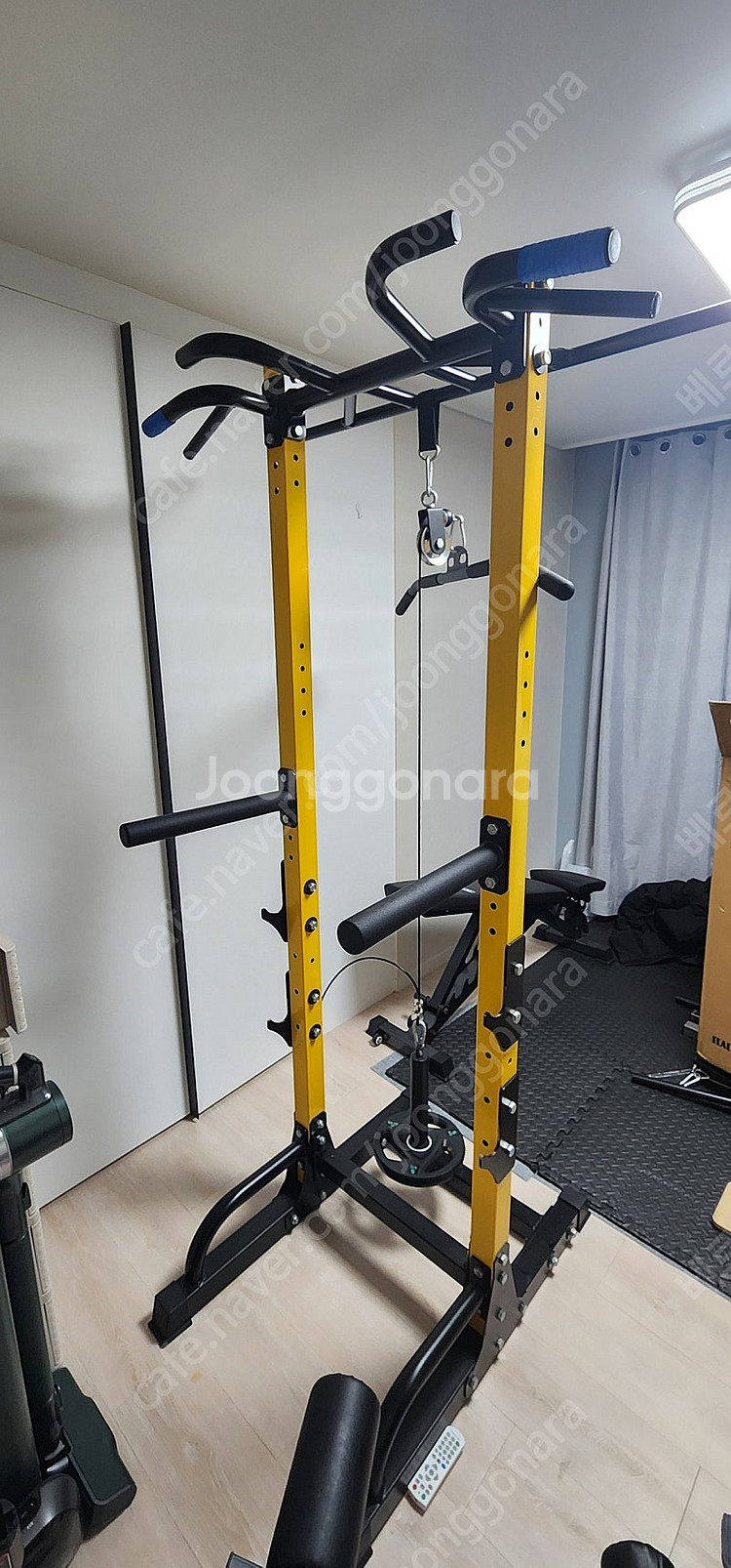 홈짐세트판매합니다(치닝디핑, 인클라인벤치,중량바,중량원...--2