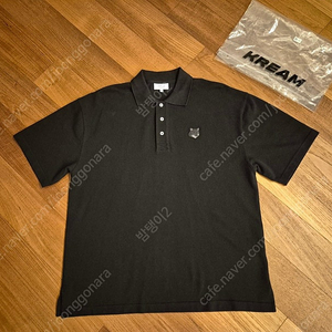 [XL]메종키츠네 25ss 그레이 폭스헤드 카라티 블랙 새상품 팝니다.