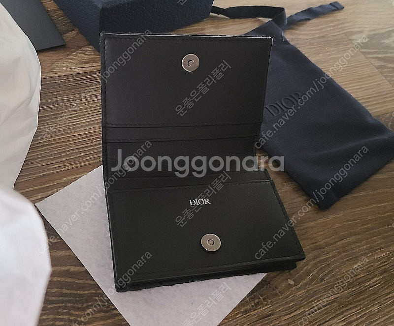 디올 카드지갑(새 상품급) 오블리크자카드비지니스 명품지...--5