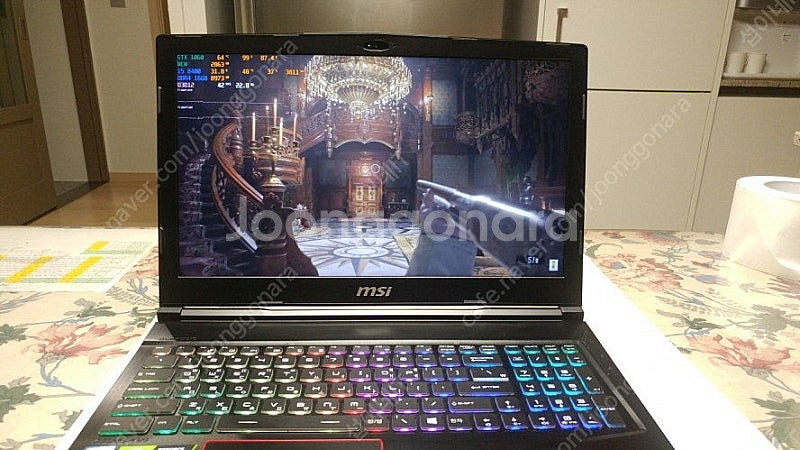 [판매]MSI GE63 8SF 고성능 게이밍 노트북/램...--0