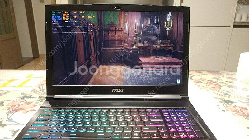 [판매]MSI GE63 8SF 고성능 게이밍 노트북/램...--1