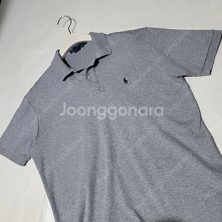 100-105 폴로 반팔카라티 그레이 코튼 피케 3만--4