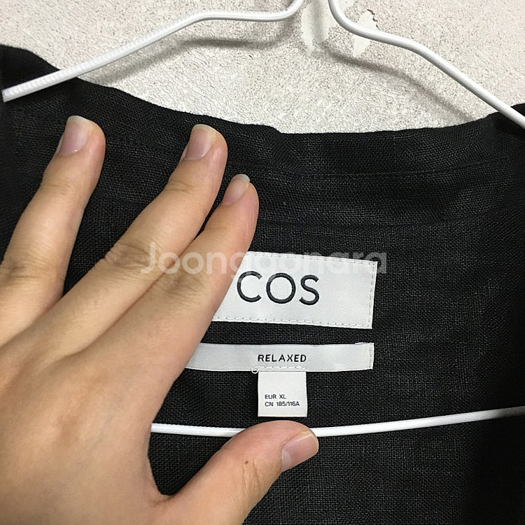 COS 코스 남성 린넨 헨리넥 셔츠 XL / 랑방 마인...--2
