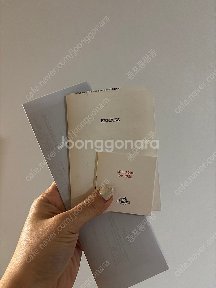 에르메스 미니 팝아슈 로즈골드 목걸이 새상품--1