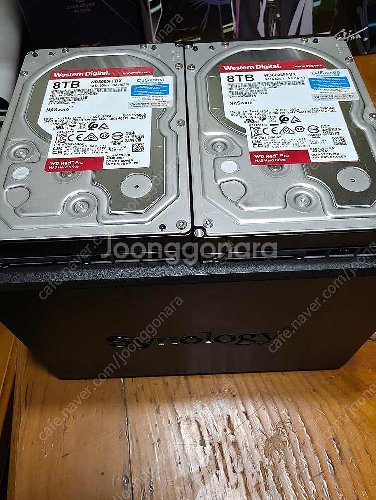 시놀로지 ds423+ wd red nas hdd 8T ...--0