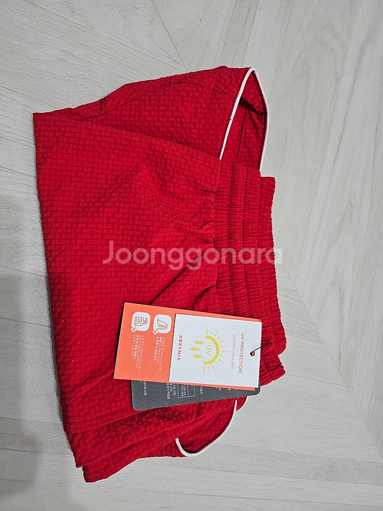 젝시믹스 시어서커 배리드 우먼즈 쇼츠. 레드M사이즈. 새제품입니다!--3