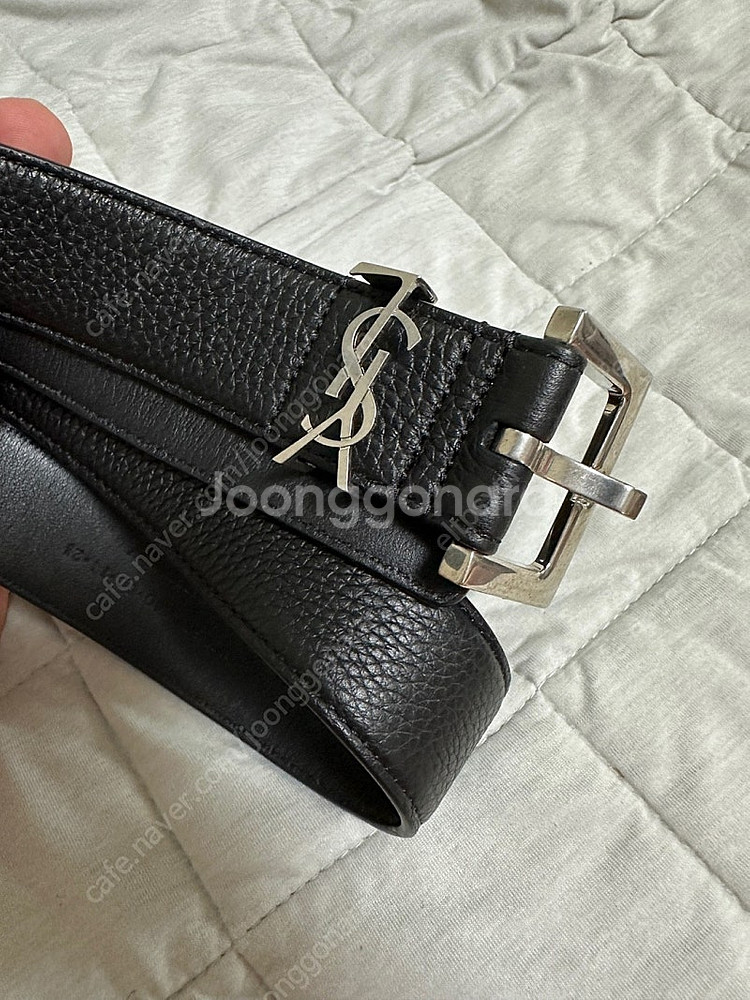 (정품)생로랑 모노그램 YSL로고 3cm 카프스킨--0