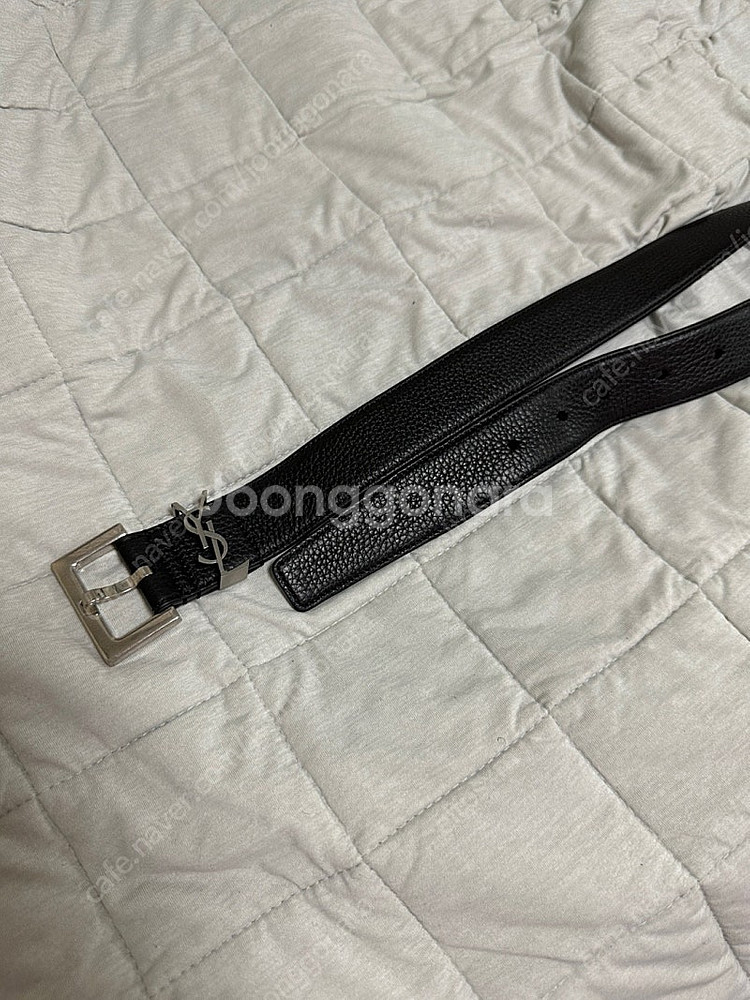 (정품)생로랑 모노그램 YSL로고 3cm 카프스킨--1