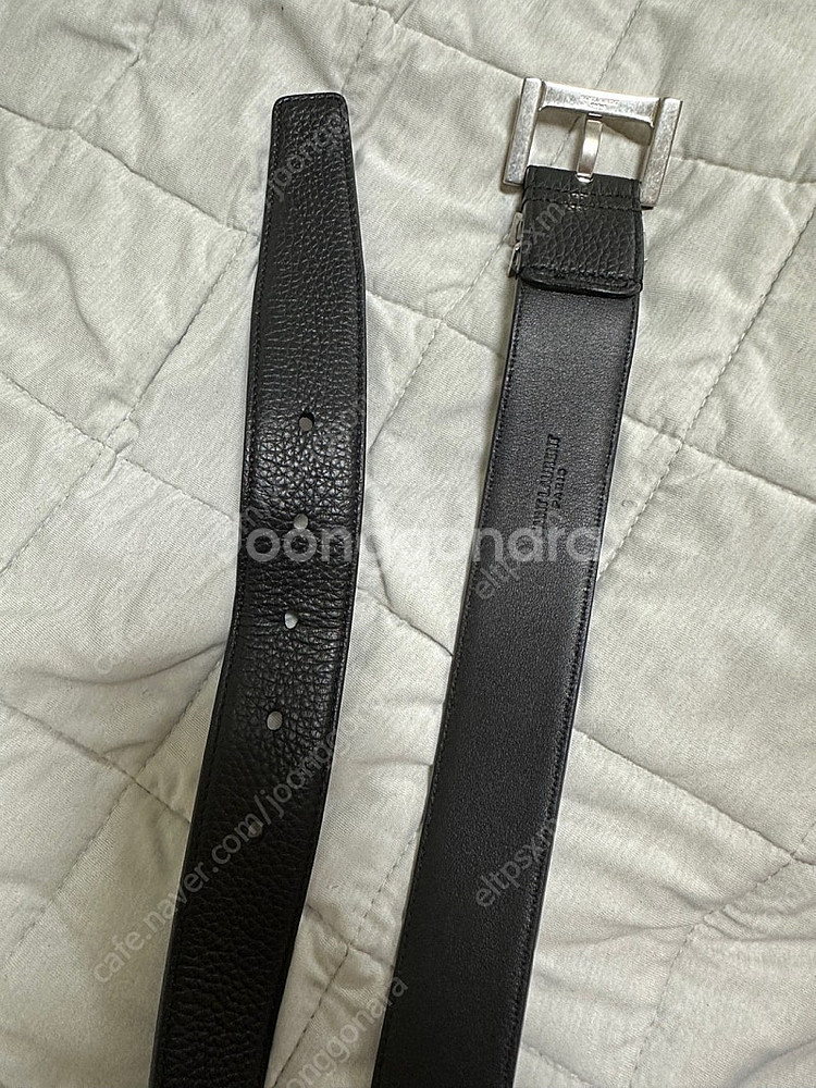 (정품)생로랑 모노그램 YSL로고 3cm 카프스킨--6