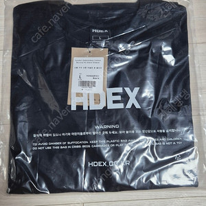 에이치덱스(HDEX) 심볼자수코튼머슬핏 반팔 블랙 L 새제품