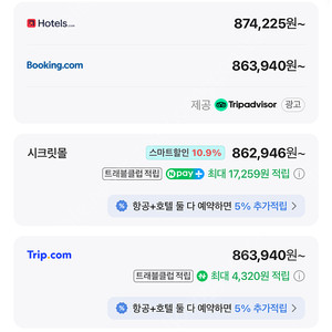 8/2(토)~3(일) 그랜드하얏트 트윈룸 1박