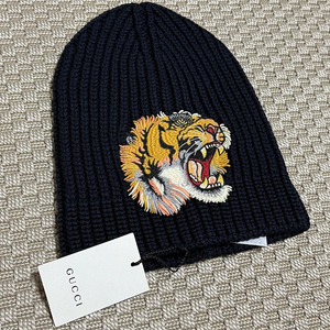 (OS) Gucci 구찌 타이거 클래식 모델 비니 블랙
