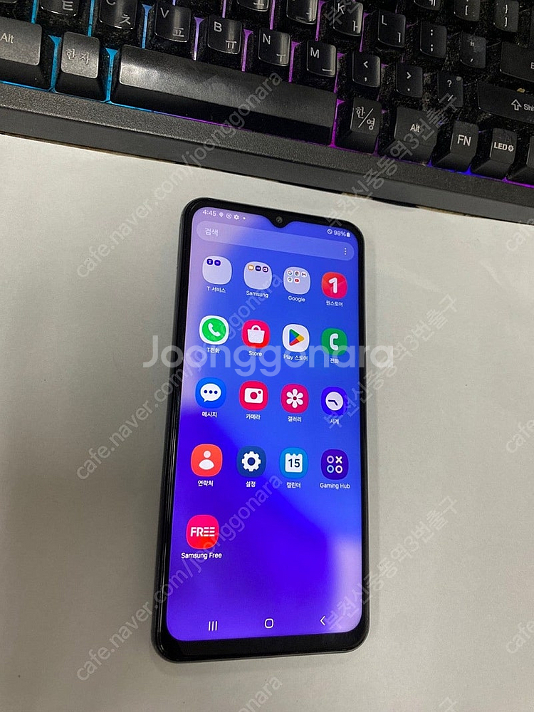 203607 SK 갤럭시A23 블랙 외관깔끔 128GB 무잔상 11.5만 부천 업무폰 자녀폰 효도폰 추천--2