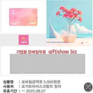 요아정 5000원권 팝니다