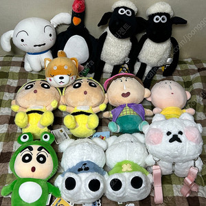 흰둥이 시바견 맥그로우백팩 숀더쉽백팩 짱구 맹구 플러피 뽀양이백팩 인형