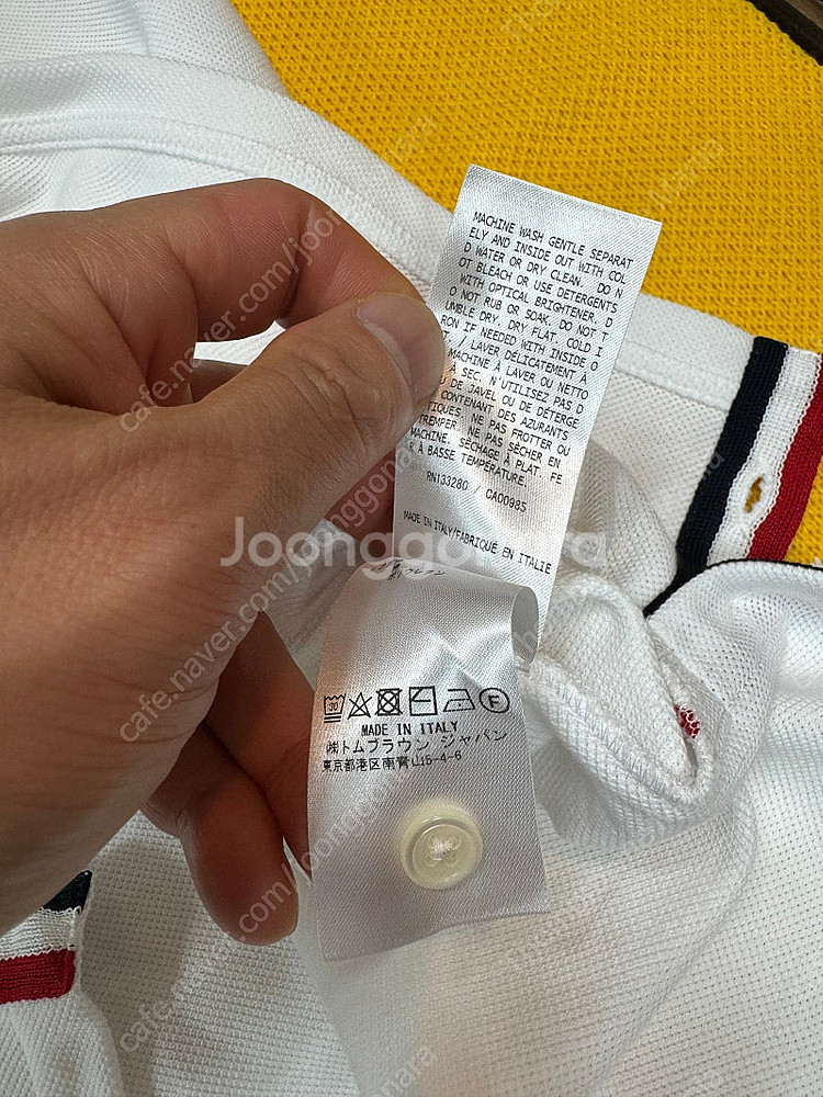톰브라운 정품 백삼선 반팔카라티 백화점구매 새상품 팝니...--3