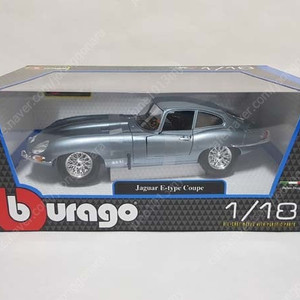 1:18 부라고 Bburago/ 재규어 E-타입 쿠페 블루/ 다이캐스트 모형차 판매합니다