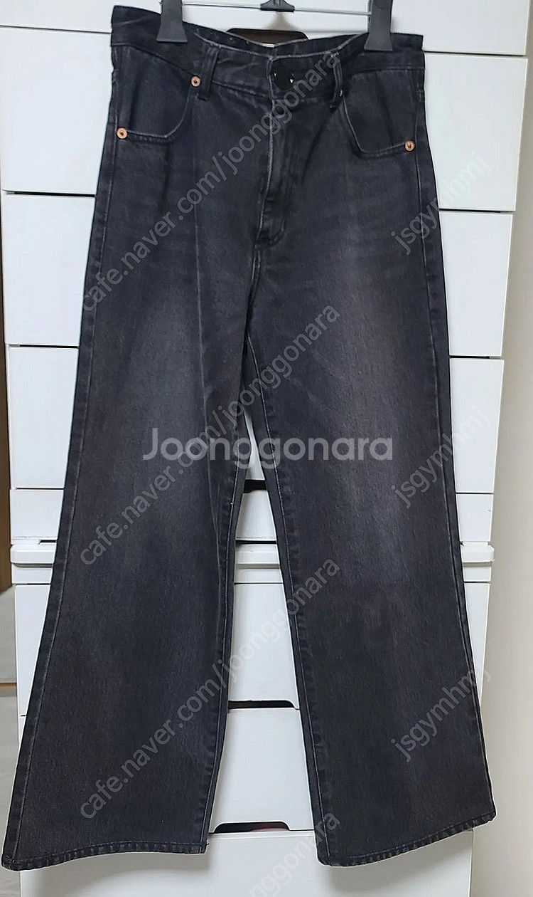 한섬 아스페시 루즈핏 데님 팬츠--8