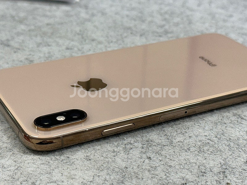 (자급제)아이폰XS맥스 골드색상 64G 배터리89% 초깨끗한 하자없는폰 30만 판매해요--4