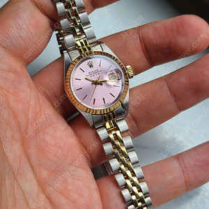 [정품] 롤렉스 여성용 데이저스트 핑크 다이얼 옐로우골드 콤비 클래식 (Rolex Datejust Gold Two-Tone Women's)