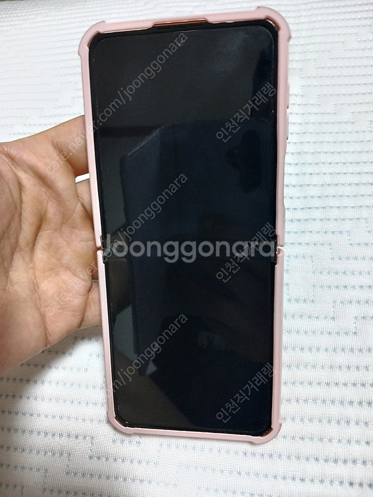개인 갤럭시 z플립4 핑크골드 256gb--2