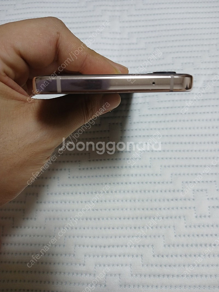 개인 갤럭시 z플립4 핑크골드 256gb--7