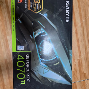기가바이트 RTX 4070 Ti EAGLE OC D6X 12GB 그래픽카드 영수증 있음