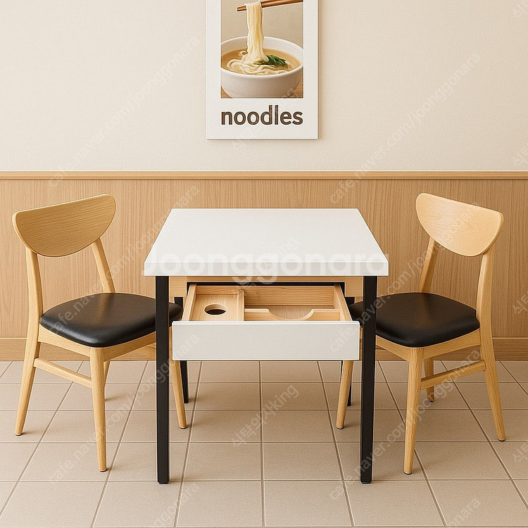 김밥집 국수집 식당 테이블 식탁 2인 4인--2