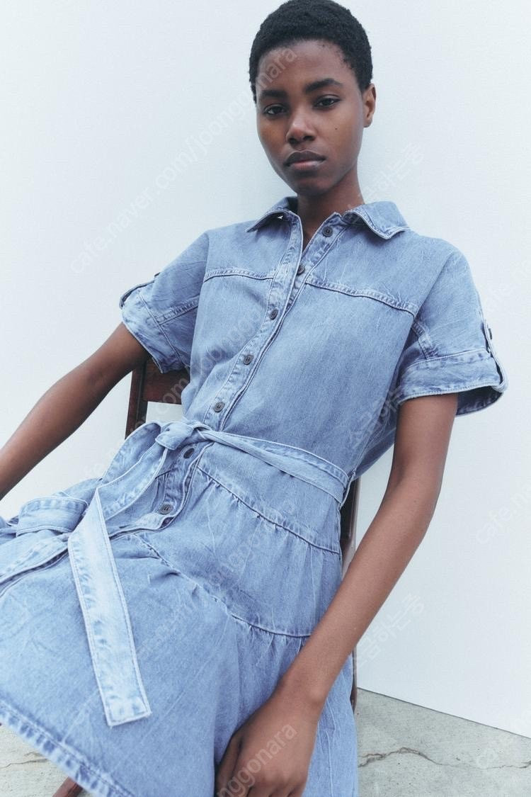 zara 자라 데님 미니 원피스 ZW COLLECTION 새상품 이미지