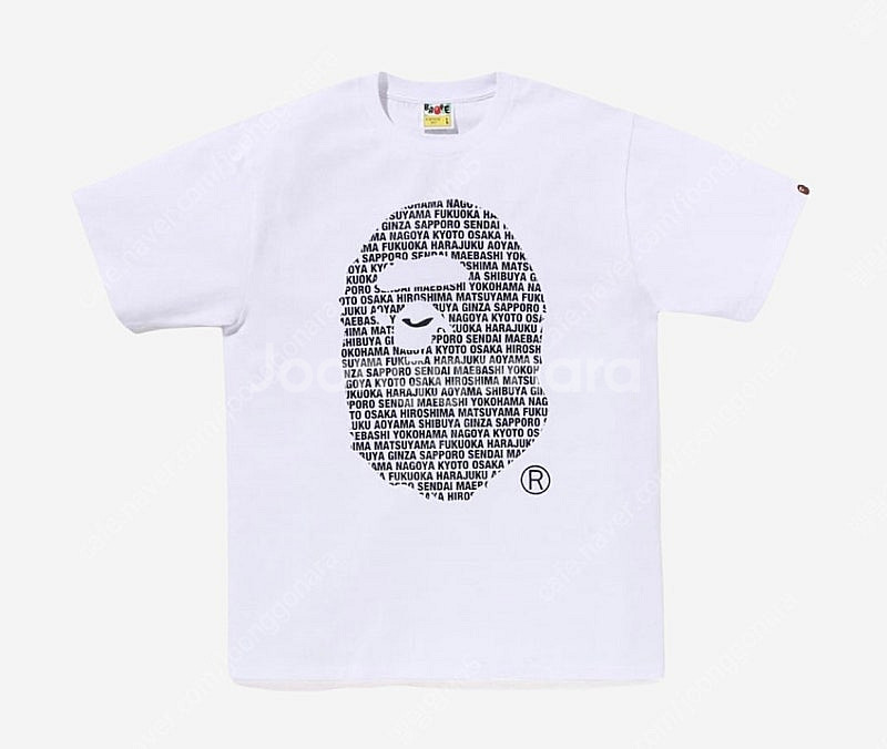 [2XL] 베이프 재팬 에이프 헤드 화이트--0
