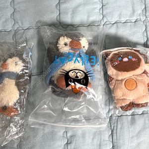 일괄) 인형 키링 펭귄 고양이