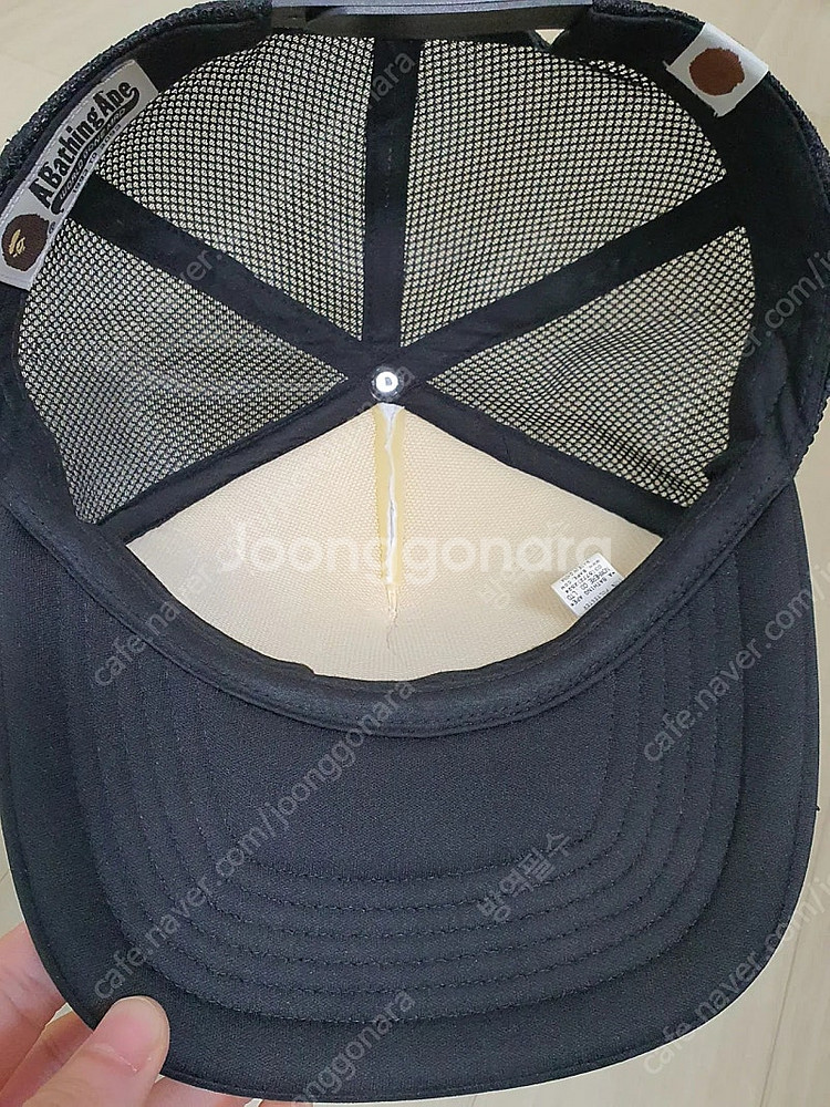 BAPE 베이프 사루 트러커캡 매쉬캡 볼캡 검흰 모자 ...--2