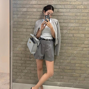 칙스라벨 메종원턱쇼츠 그레이 MM (새상품)