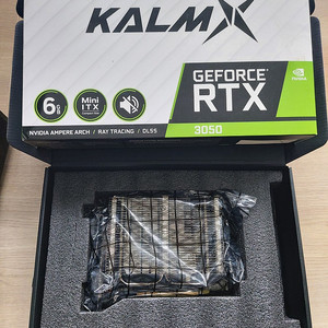 이엠텍 RTX 3050 KALM X 저소음 팬리스 저전력 무전원 그래픽카드 팝니다.