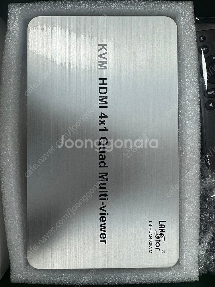 랜스타 HDMI 4x1 KVM 스위치 멀티뷰어 새상품--2