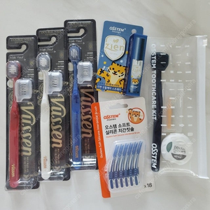 오스템 뷰센 더블와이드 칫솔 외 구강용품 일괄 1만원