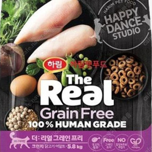 하림 더리얼 캣 그레인프리 크런치 닭고기 어덜트 (5.8kg) 2포