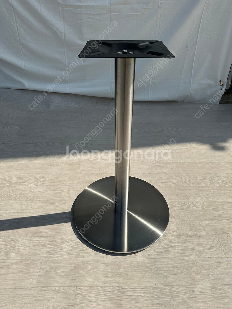 카페테이블 쌍다리 스텐 검정 다리 식당 테이블--6