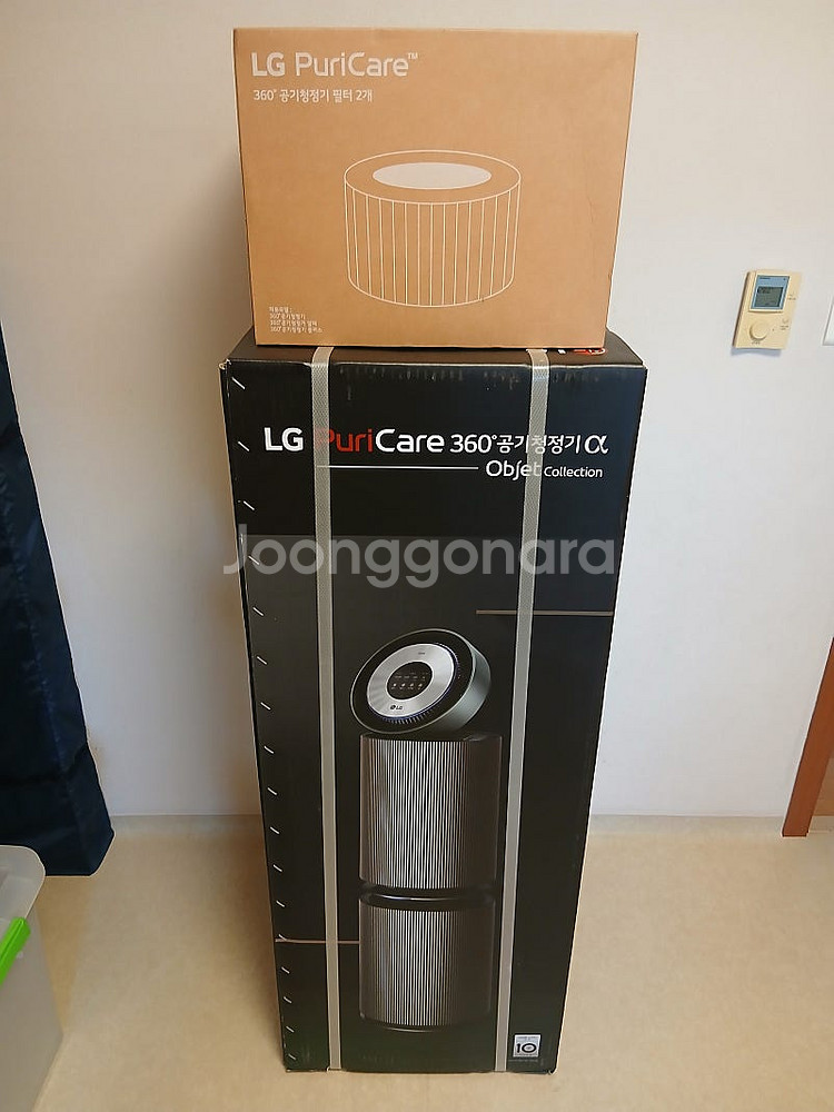 LG 퓨리케어 360° 공기청정기 α 오브제 AS352...--0