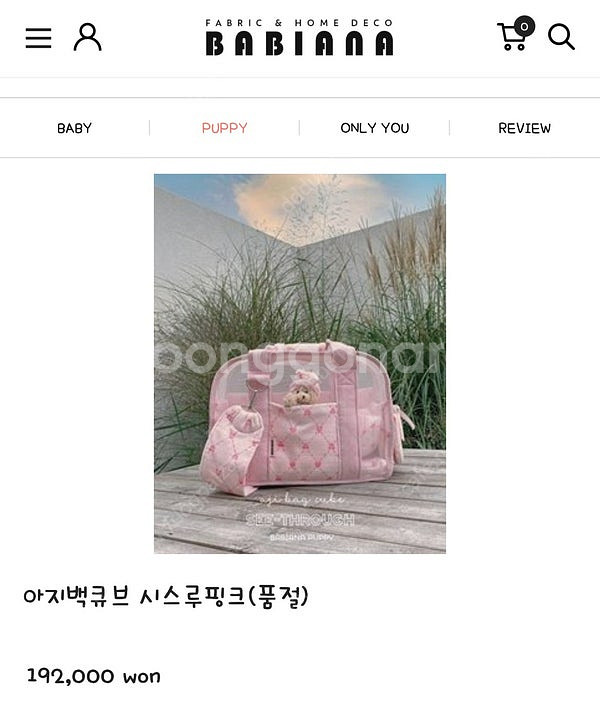 바비아나 아지백큐브 이동가방--3