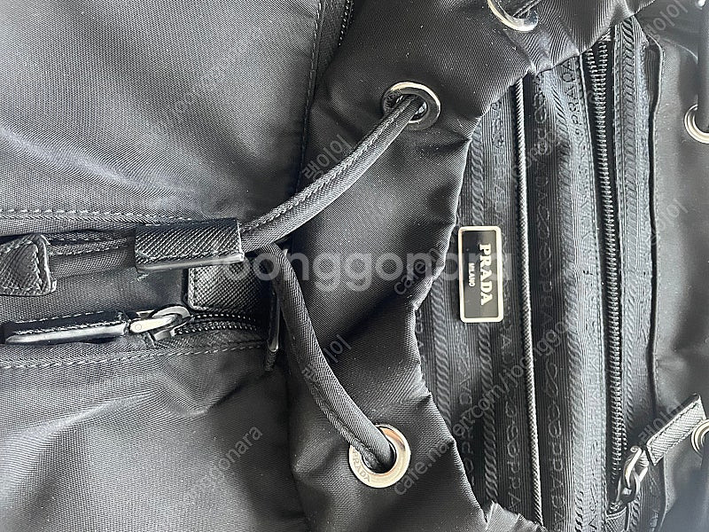 (급처) 프라다 리나일론 백팩 블랙--1