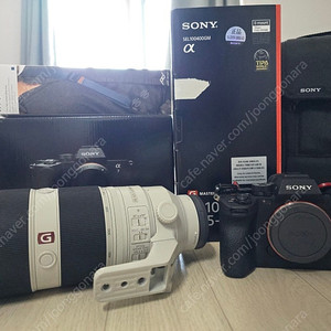 소니 A7M4 바디 + 100-400mm렌즈(백사금)