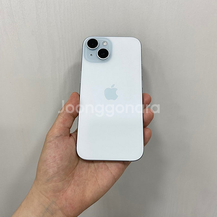 98849 아이폰15 블루 128GB A급 부산 중고폰...--2