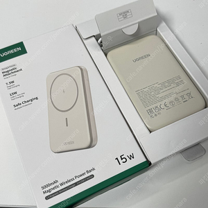유그린 맥세이프 무선 고속 충전 보조베터리 5000mAh PD 15W UGREEN 새제품 팝니다.